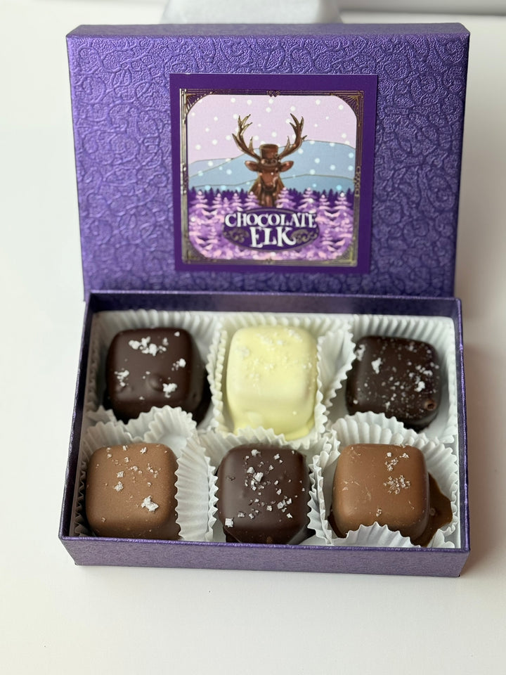 6 Piece Combo Chocolate Covered Salted Caramels