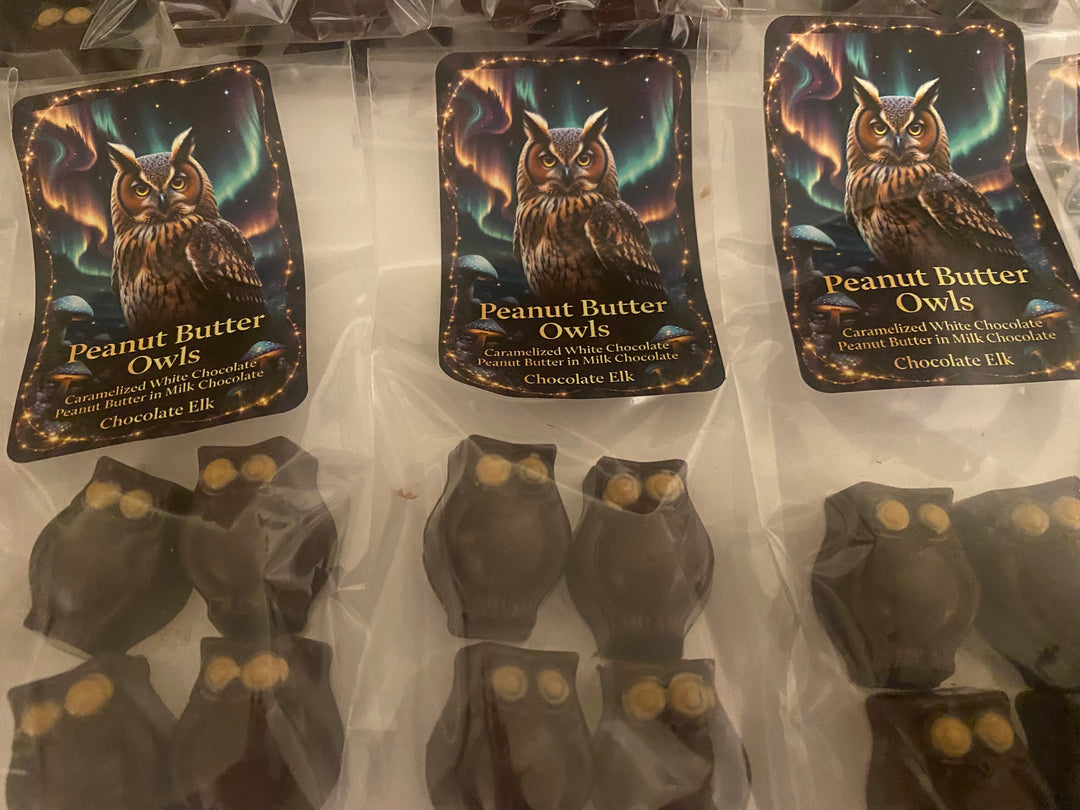 4 Piece Peanut Butter Owls $12 a bag.