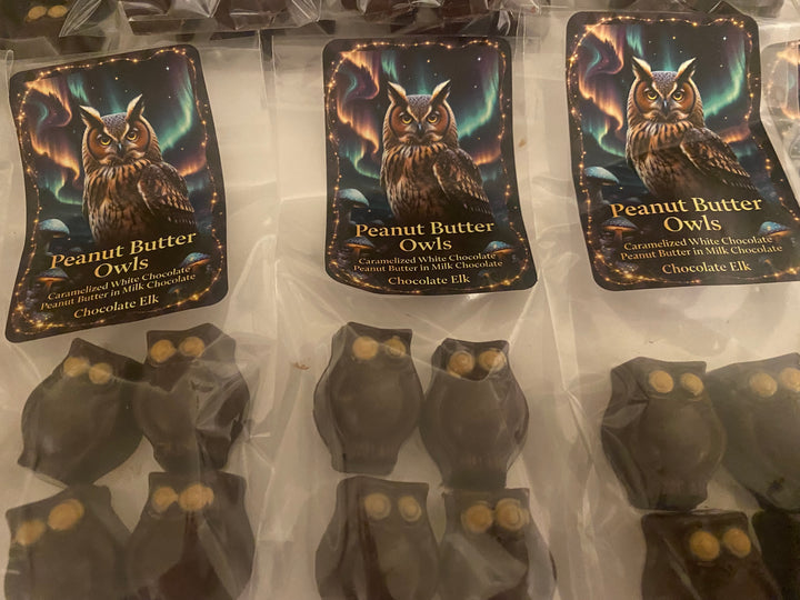4 Piece Peanut Butter Owls $12 a bag.