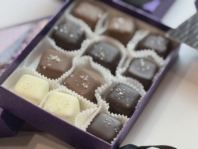 12 Piece Combo Chocolate Covered Salted Caramels